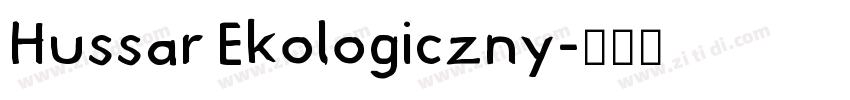 Hussar Ekologiczny字体转换